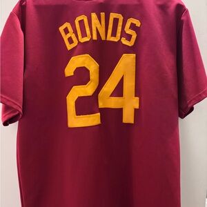 Majestic Maroon Barry Bonds Arizona State Jersey Large